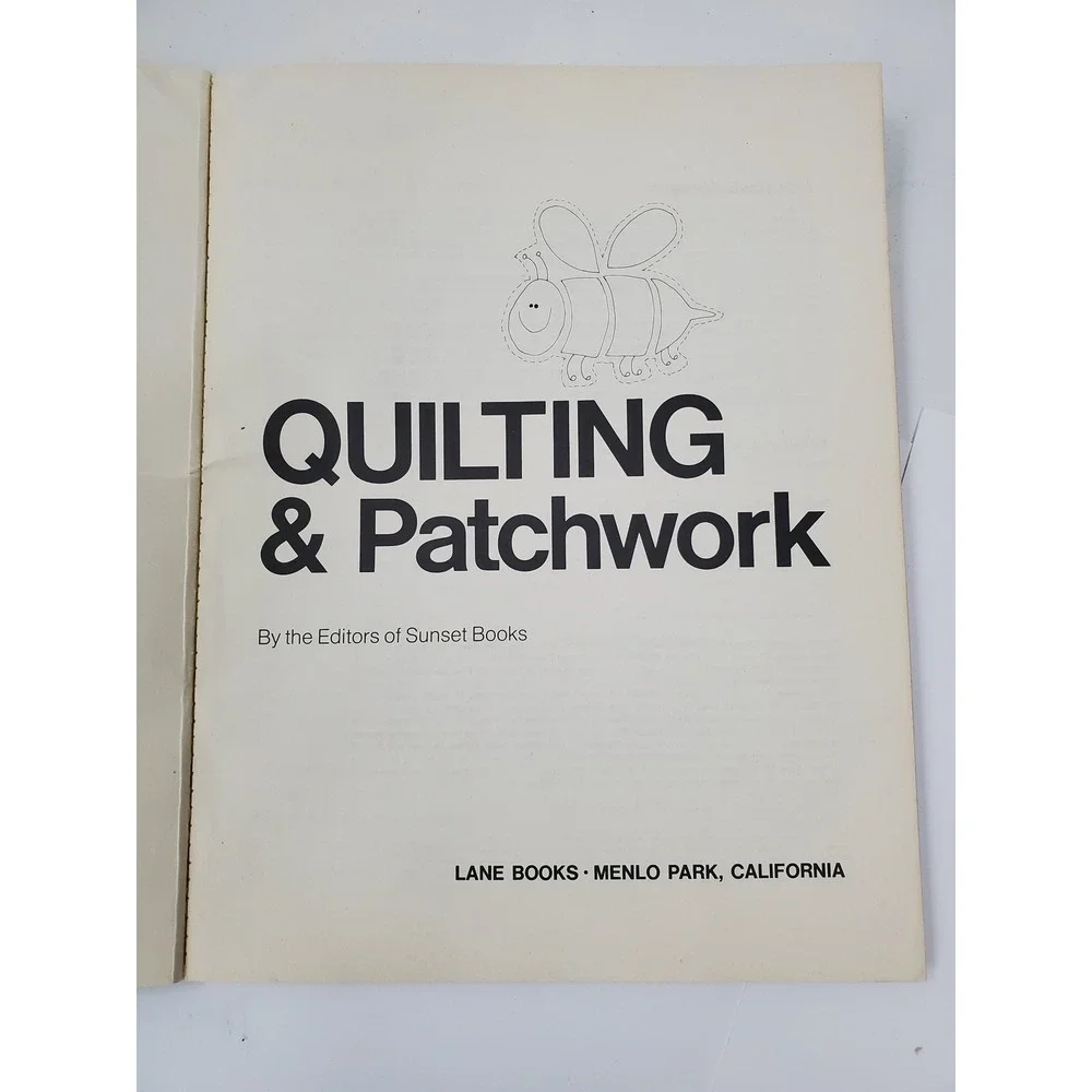 Vintage Sunset Quilting & Patchwork Book 1976 Lane Books DIY Patterns Projects